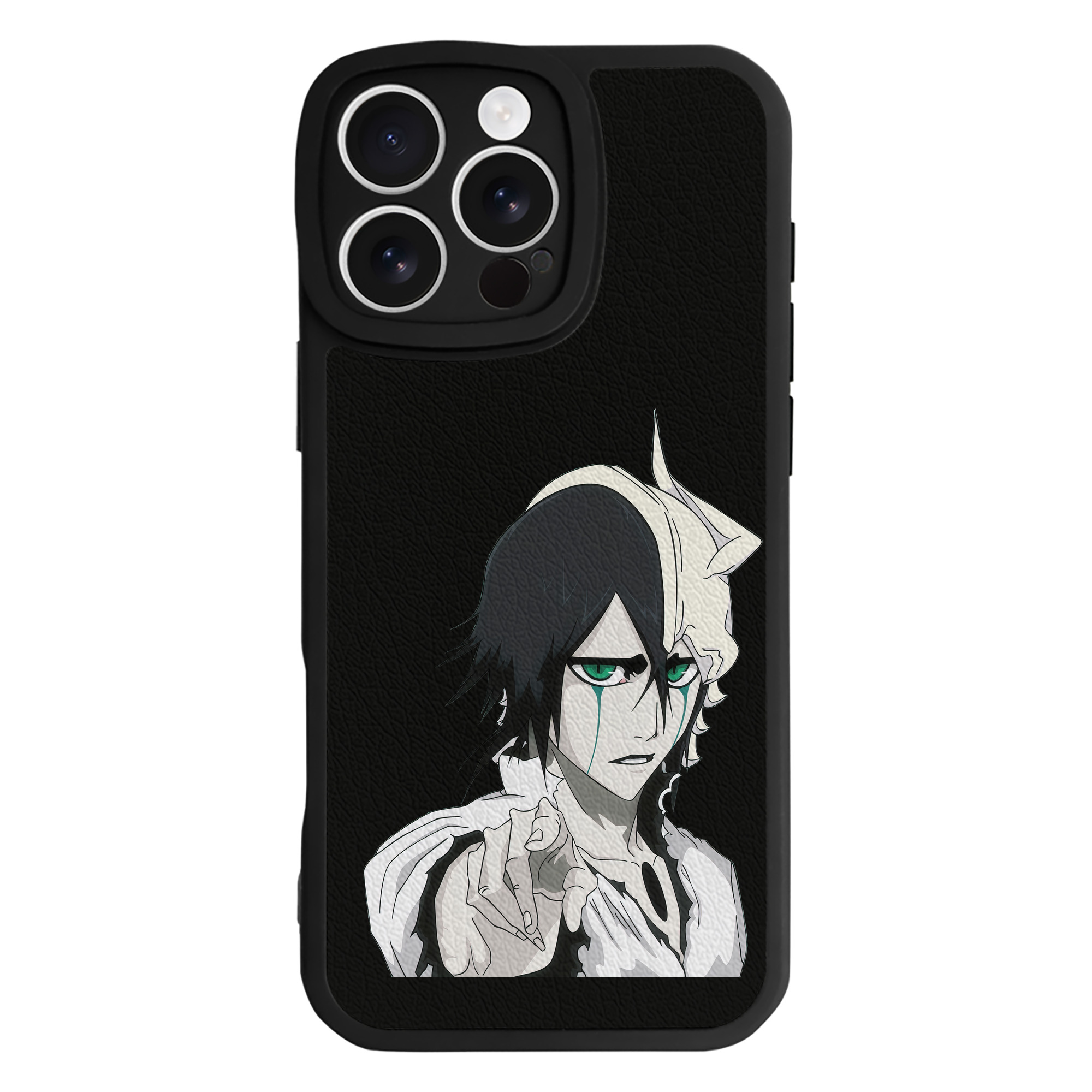 （画像用） ブリーチ ウルキオラ·シファー BLEACH Ulquiorra cifer 【iPhone 16シリーズ対応】シリコンスマホケース（レザー調） 材質：シリコン